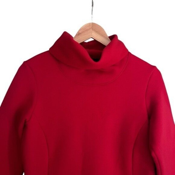 Aether Apparel Red Polartec Fleece High Neck Pullover w/ Pockets Sz Small - Picture 6 of 8